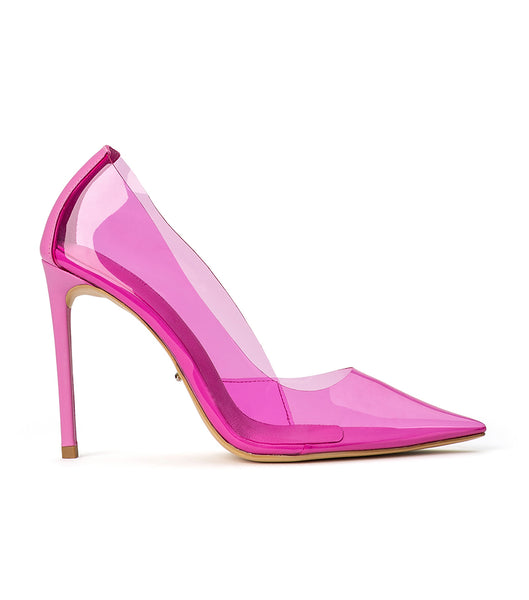 Tony Bianco Alijah Pink Vinylite/Pink Nappa 10.5cm Court Sko Lyserød | DKEGJ68424