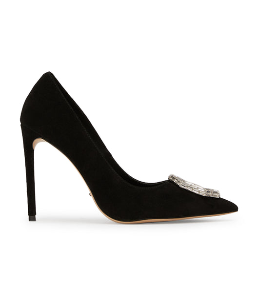 Tony Bianco Alison Black Ruskind 10.5cm Bling hæle Sort | DKJBT94268