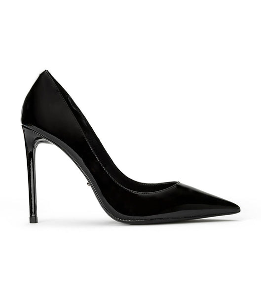 Tony Bianco Anja Black Lak 10.5cm Court Sko Sort | DKXMI67784