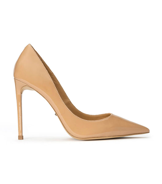 Tony Bianco Anja Nude Lak 10.5cm Bling hæle Beige | GDKUC42787