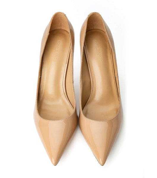 Tony Bianco Anja Nude Lak 10.5cm Brudehæle Beige | SDKVO41964