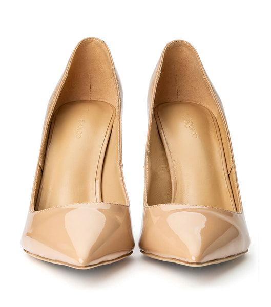 Tony Bianco Anja Nude Lak 10.5cm Brudehæle Beige | SDKVO41964