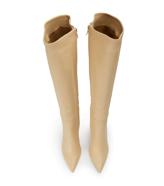 Tony Bianco Apollo Butter Nappa 10.5cm Mid Calf Støvler Beige | DKJZR65509