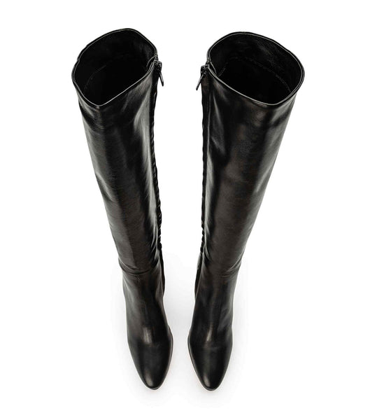 Tony Bianco Bellez Black Venice 9.5cm Mid Calf Støvler Sort | UDKTG60343