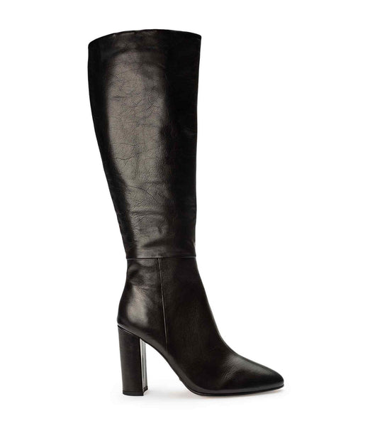 Tony Bianco Bellez Black Venice 9.5cm Mid Calf Støvler Sort | UDKTG60343