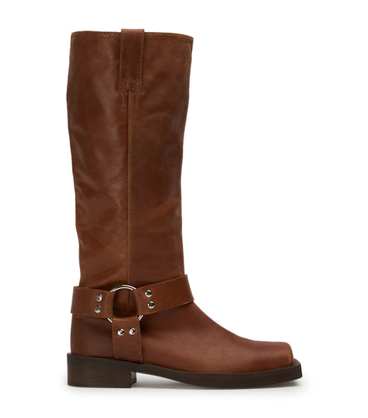 Tony Bianco Biker Cognac 3.5cm Kampstøvler Brune | DKJBT73125