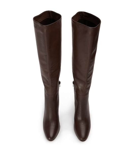 Tony Bianco Boss Choc Como 9.5cm Mid Calf Støvler Chokolade | DKIIZ27653