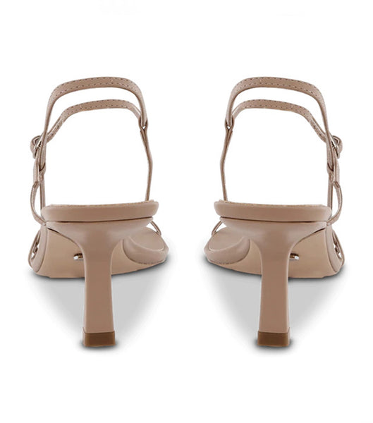 Tony Bianco Caprice Skin Capretto 7cm Strappy hæle Hudfarvet | DKNEJ87885