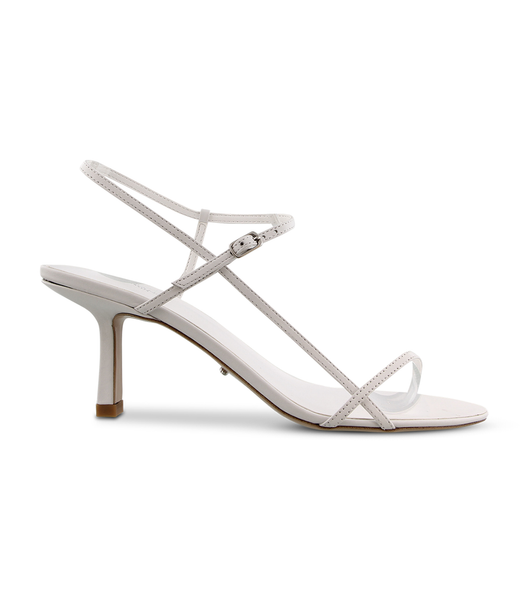 Tony Bianco Caprice White Kid 7cm Strappy hæle Hvide | DKNEJ53655