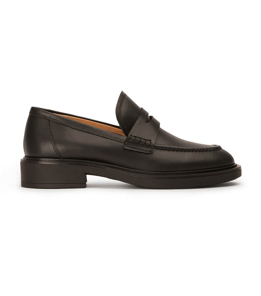 Tony Bianco Cherish Black Turin 4.5cm Loafers Sort | DKQAV50686