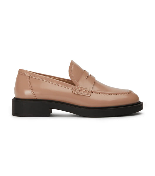 Tony Bianco Cherish Latte Hi Shine 4.5cm Loafers Brune | DKZPD48598