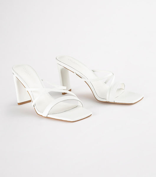 Tony Bianco Classic White Nappa 8.5cm Brudehæle Hvide | ZDKMJ68752