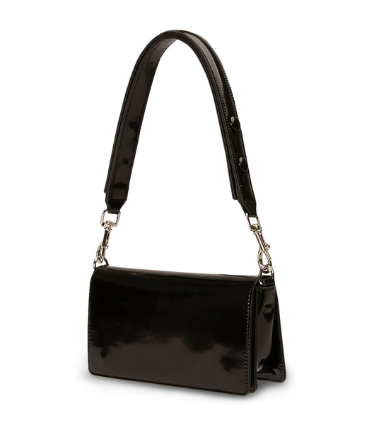 Tony Bianco Clove Black Hi Shine Shoulder Bag Accessories Sort | SDKNY26754