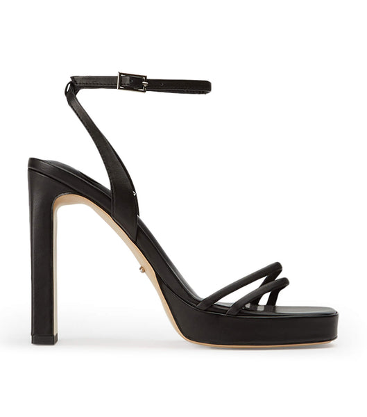 Tony Bianco Dandy Black Como 11.5cm Strappy hæle Sort | QDKWA54629