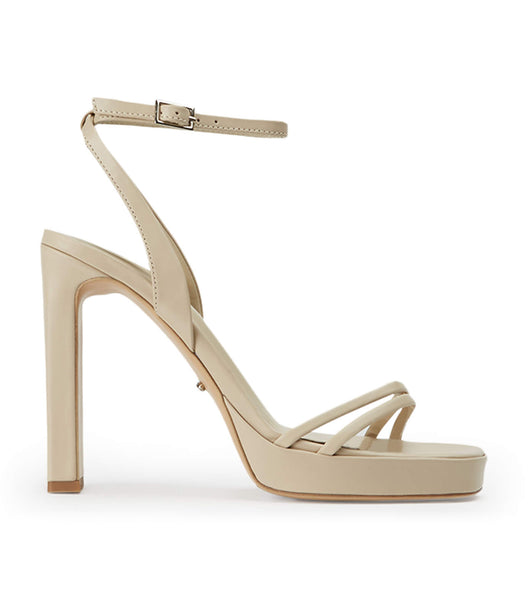 Tony Bianco Dandy Vanilla Capretto 11.5cm Strappy hæle Lysegul | LDKSX57453