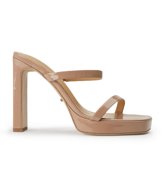 Tony Bianco Diane Coco Lak 11.5cm Platform Sko Beige | DKJKU60653