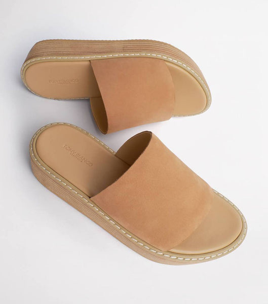 Tony Bianco Elke Caramel 4.5cm Flade Sandaler Beige | DDKVO14155