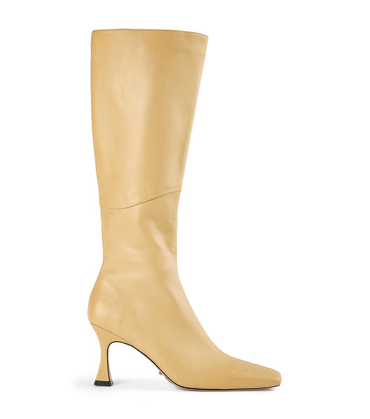 Tony Bianco Fantasy Butter Nappa 8cm Mid Calf Støvler Gul | DKQCS15094