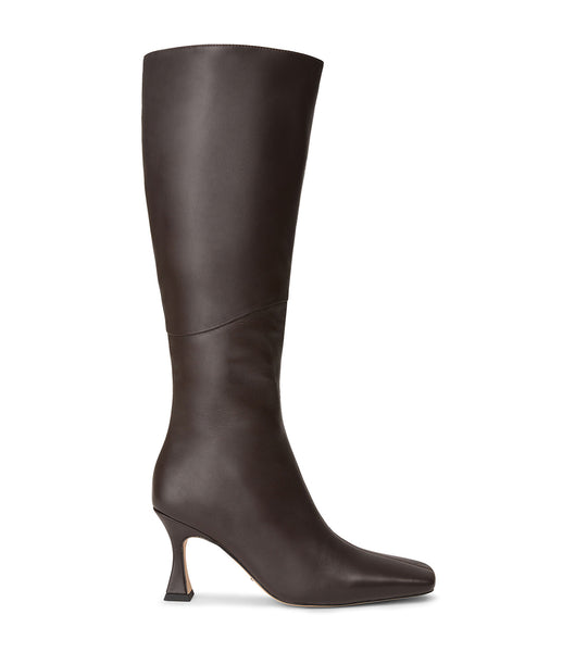 Tony Bianco Fantasy Chocolate Nappa 8cm Mid Calf Støvler Chokolade | DKCVG10279