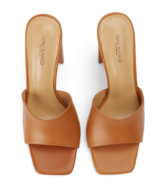 Tony Bianco Farani Tan Como 10.5cm Blokhæl Brune | DKZDE92072