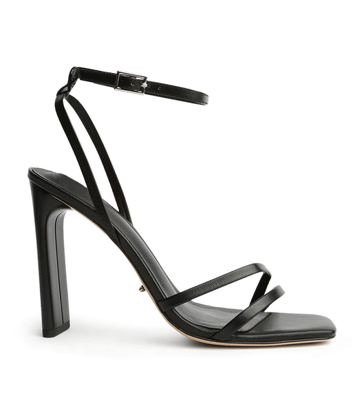 Tony Bianco Fiance Black Kid 11cm Strappy hæle Sort | DKJZR62082