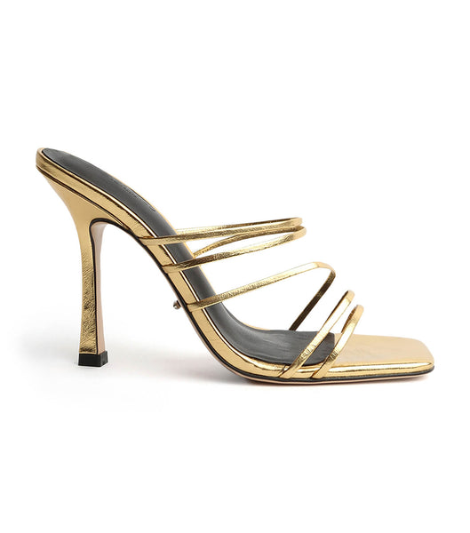 Tony Bianco Foxie Gold Foil 10.5cm Stilethæle Guld | ADKDF96189