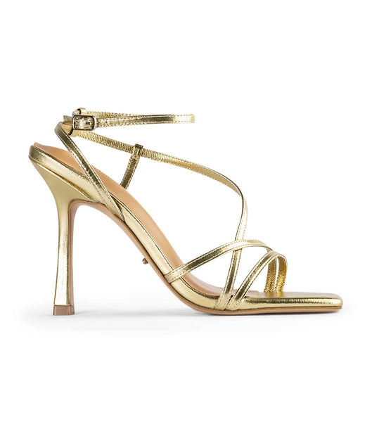 Tony Bianco Franci Gold Nappa Metallic 10.5cm Stilethæle Guld Metal | LDKTR42908