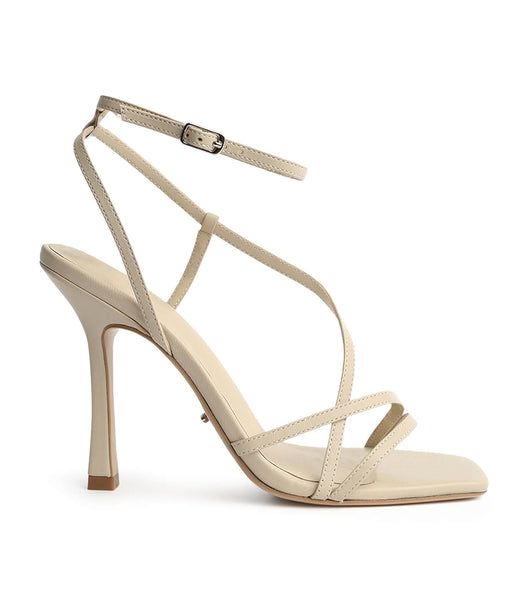 Tony Bianco Franci Vanilla Sheep Nappa 10.5cm Strappy hæle Lysegul | DKIIZ58294