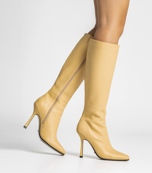 Tony Bianco Havana Butter Nappa 10.5cm Mid Calf Støvler Gul | MDKHR23817