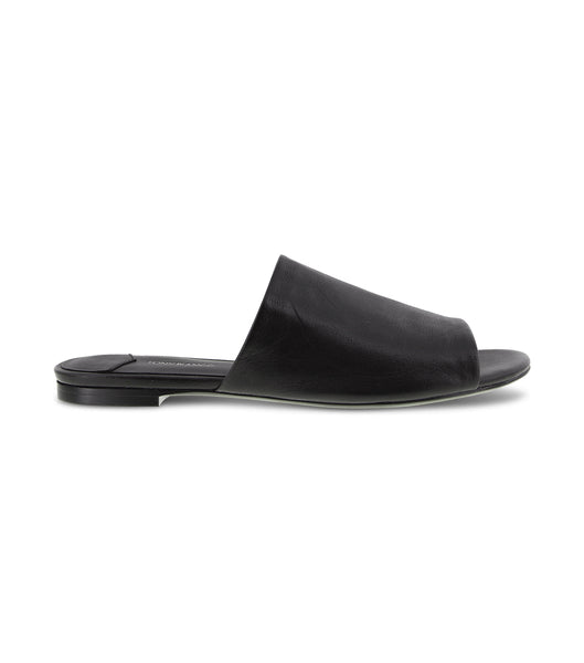 Tony Bianco Havier Black Sheep Nappa 1cm Sandaler Sort | DKCVG68450