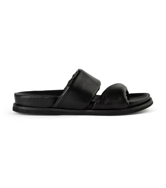 Tony Bianco Henry Black Nappa 3.5cm Sandaler Sort | EDKHC78054