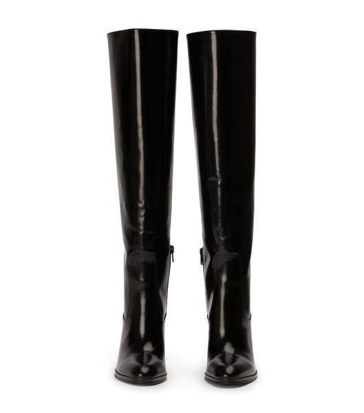 Tony Bianco Hot Black Hi Shine 10.5cm Mid Calf Støvler Sort | BDKSO44546