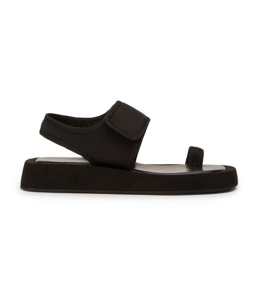 Tony Bianco Iso Black Neoprene 3.5cm Sandaler Sort | DKICD45923