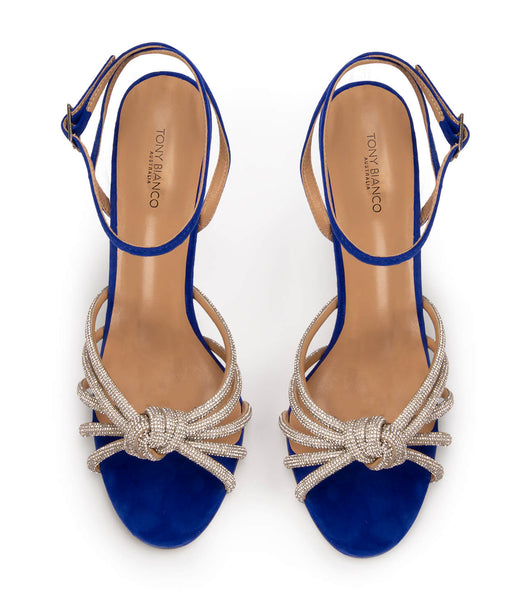 Tony Bianco Kyla Azure Ruskind 11cm Strappy hæle Blå | DDKVO53551