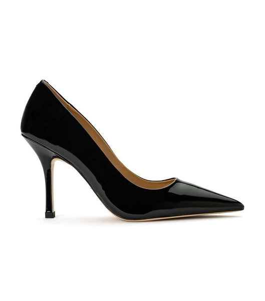 Tony Bianco Kysaia Black Lak 9.5cm Court Sko Sort | DKDFL62559