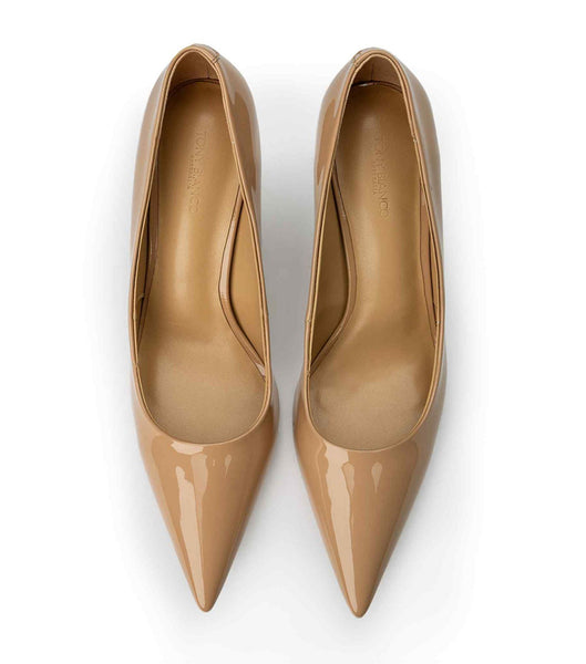 Tony Bianco Kysaia Nude Lak 9.5cm Court Sko Beige | DDKVO26829