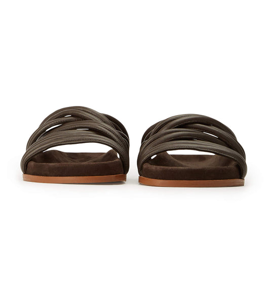 Tony Bianco Loki Chocolate Nappa Flade Sandaler Chokolade | DKIIZ86341