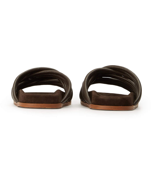 Tony Bianco Loki Chocolate Nappa Flade Sandaler Chokolade | DKIIZ86341