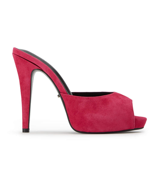 Tony Bianco Love Lipstick Ruskind 12cm Platform Sko Rød | DKEAH15894