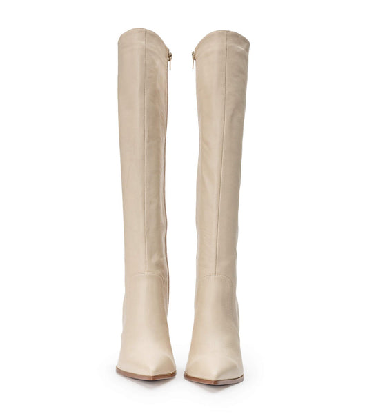 Tony Bianco Lucille Vanilla Venice 10.3cm Mid Calf Støvler Lysegul | DKQCS93936