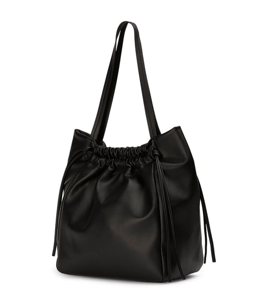 Tony Bianco Lucky Black Nappa Handbag Accessories Sort | PDKER89899