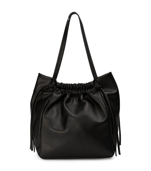 Tony Bianco Lucky Black Nappa Handbag Accessories Sort | PDKER89899