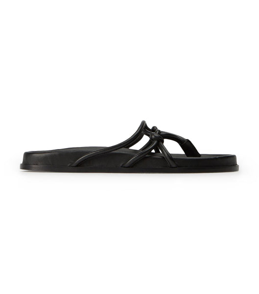 Tony Bianco Luelle Black Nappa Badesandaler Sort | DKXMI97400