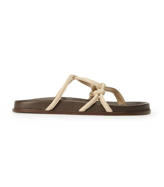 Tony Bianco Luelle Vanilla Nappa Badesandaler Lysegul | YDKVQ46432