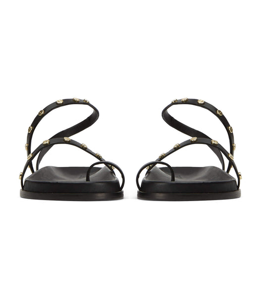 Tony Bianco Lyvia Black Flade Sandaler Sort | TDKPQ81651