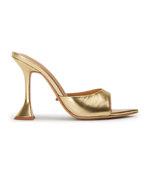 Tony Bianco Marcel Gold Nappa Metallic 10.5cm Brudehæle Guld Metal | ADKWC41015