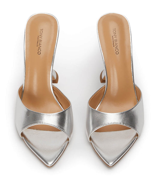 Tony Bianco Marcel Silver Nappa Metallic 10.5cm Event hæle Sølv Metal | DKZPD61465