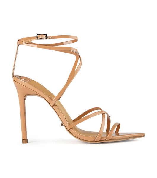 Tony Bianco Marcy Nude Lak 10.5cm Brudehæle Beige | UDKND27904