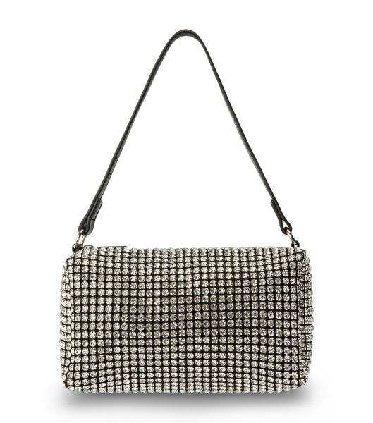 Tony Bianco Moma Clear Crystal Mini Handbags Accessories Sølv | DKJKU59306