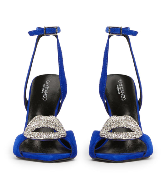 Tony Bianco Moshi Azure Ruskind 10.5cm Bling hæle Blå | DDKVO53614